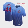 Nike Chicago Cubs #44 Anthony Rizzo Blue drift baseball jersey