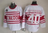 2015 reebok Detroit Red Wings #40 Henrik Zetterberg white Ice Hockey Jersey