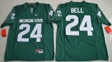 Michigan State Spartans Le'Veon Bell 24 College Alumni Football Limited Jersey - Green