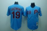 Philadelphia Phillies LUZINSKI 19# blue jerseys