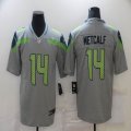 Nike Seattle Seahawks #14 D.K. Metcalf gray green Color Rush Limited Jersey