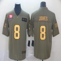 New York Giants #8 Daniel Jones green gold Nike Camo 2019 Salute to Service Retired Limited Jersey