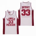 Kobe Bryant #33 jerseys High School Edition white basketball Jersey -SG