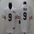 Nike Chicago Bears #9 Nick Foles white Color Rush Limited Jerseys whith 100th Patch-BD