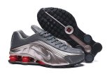 Men Nike Shox R4 gray sliver shoes