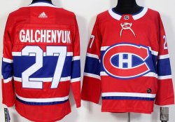 Adidas Montreal Canadiens #27 Alex Galchenyuk red hockey jersey