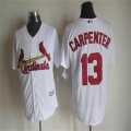 St.Louis Cardinals 13 Matt Carpenter White Majestic MLB Jerseys