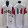 2023 World Cup Mexico blank white majestic baseball jerseys 26