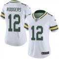 Women Green Bay Packers #12 Aaron Rodgers Nike white Color Rush Limited Jersey