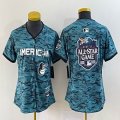 Women American League Baltimore Orioles Nike Teal 2023 MLB All-Star Game Jersey 01