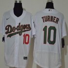 Nike Los Angeles Dodgers #10 Justin Turner white Fashion Flexbase Authentic Collection Jersey-WL