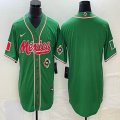 2023 World Cup Mexico blank green majestic baseball jerseys 57