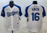 Nike Los Angeles Dodgers #16 Will Smith white blue basketball baseball Jerseys