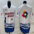 Puerto Rico Baseball blank White 2023 World Baseball Classic Replica Player Jersey 07