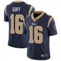 Nike Rams #16 Jared Goff blue Color Rush Limited Jersey