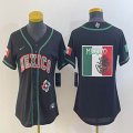 Youth 2023 World Cup Mexico blank black majestic MLB baseball Jerseys-BD 17