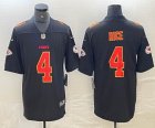 Nike Kansas City Chiefs #4 Rashee Rice black gold Color Rush Limited Jersey-BD