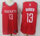 Nike Houston Rockets #13 James Harden red nba basketball jersey