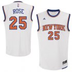 New York Knicks Derrick Rose adidas White nba Jersey