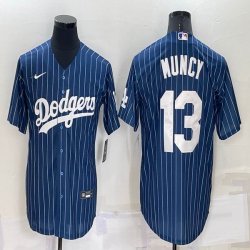 Nike Los Angeles Dodgers #13 Max Muncy blue throwback majestic baseball Jersey