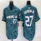 American League Toronto Blue Jays #27 Guerredo Jr. Nike Teal 2023 MLB All-Star Game Jersey