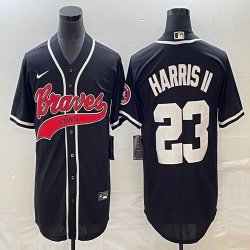 Nike Anaheim Angels #23 Michael Harris II black MLB Baseball jerseys Joint name-BD 01