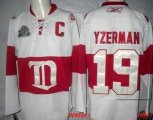 Detroit Red Wings #19 Steve Yzerman White Winter Classic Jerseys