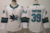 Women Adidas San Jose Sharks #39 Logan Couture white NHL Jersey