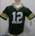 Nike Green Bay Packers #12 Aaron Rodgers Game Green Children NFL Jersey