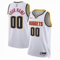 Customized Denver Nuggets white basketball jerseys