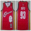 Bape #93 Mitchell & Ness Brand Cleveland Cavaliers red NBA Jersey-TY