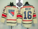 2014 stanley cup Rangers 16 Sean Avery Cream NHL Jerseys