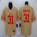 San Francisco 49ers #31 Raheem Mostert nike yellow Color Rush Limited Jerseys Inverted version