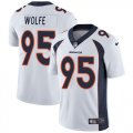 Nike Denver Broncos #95 Derek Wolfe white Color Rush Limited Jersey