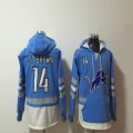 Detroit Lions #14 Amon Ra St Brown skyblue white NFL Hooded Sweatshirt