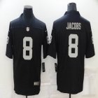 Nike Las Vegas Raiders #8 Josh Jacobs Black Color Rush Limited Jersey -BD