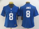 Women Nike New York Giants #8 Daniel Jones blue Color Rush Limited Jersey