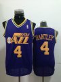 Utah Jazz #4 Adrian Dantley purple nba Jersey