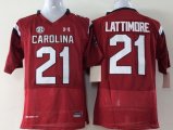 Youth South Carolina Gamecocks #21 Marcus Lattimore College Football red Jersey