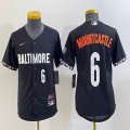 Youth Nike Baltimore Orioles #6 Ryan Mountcastle black majestic baseball jersey city version-BD 03