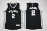 Youth San Antonio Spurs Kawhi Leonard #2 black NBA basketball Jerseys