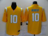 Nike Chargers #10 Justin Herbert yellow Color Rush Limited Jersey-BD