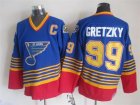 2015 St.Louis Blues #99 Wayne Gretzky Blue CCM Hockey NHL Jersey C patch