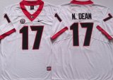 Georgia Bulldogs #17 Nakobe Dean White College Football Limited Jerseys -PNS