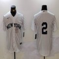 New York Yankees #2 Derek Jeter white nike majestic MLB baseball Jerseys 01