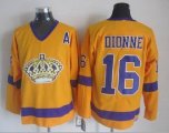 Los Angeles Kings #16 Marcel Dionne Yellow Throwback CCM Jersey