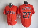 Houston Astros Authentic Jose Altuve 27# orange Majestic baseball Jersey