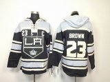 Los Angeles Kings 23# BROWN black NHL Hooded Sweatshirt