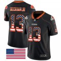 Cleveland Browns Odell Beckham Jr #13 Black USA Flag Nike Color Rush Limited Jersey