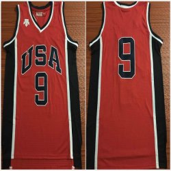 #9 Michael Jordan 84 Olympic Games red nba jersey